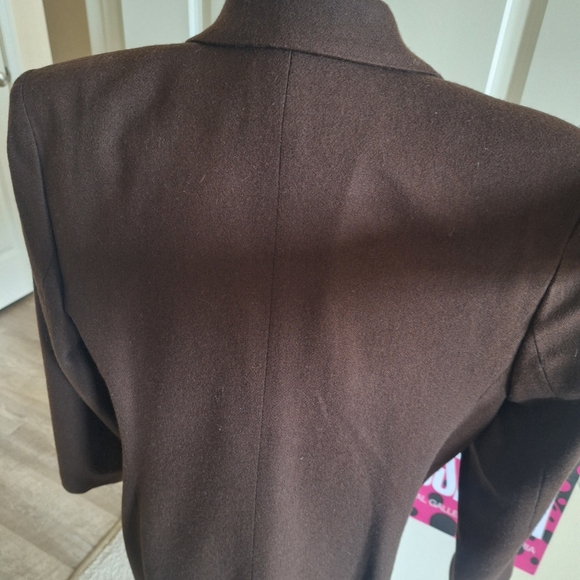 Brown Women's Blazer 100% Wool - Picture 4 of 8